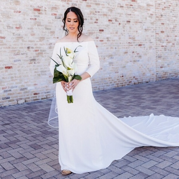 Rosa Clara Capel Wedding Dress & Veil- dress size 8 - Picture 2 of 9